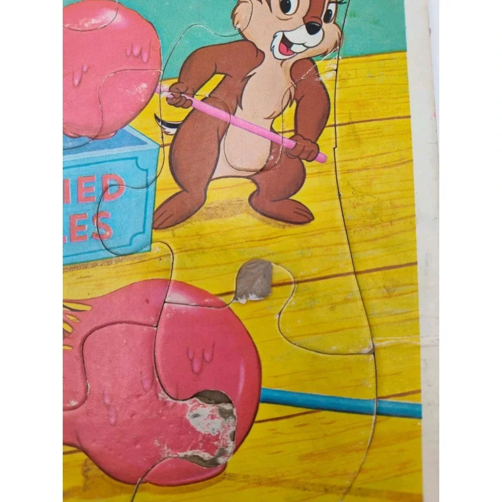 CHIP‎ & DALE PUZZLE Whitman 1970s? Apples VTG Collectable Rare SEE B59.1ES1129